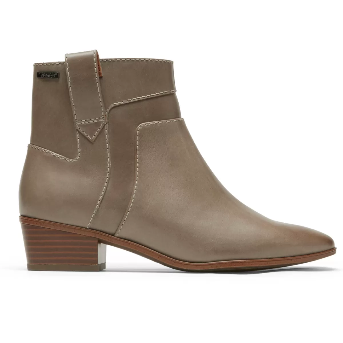 Botas E Botas>Rockport Bota em camadas impermeável Geovana feminina Taupe Lthr Wp