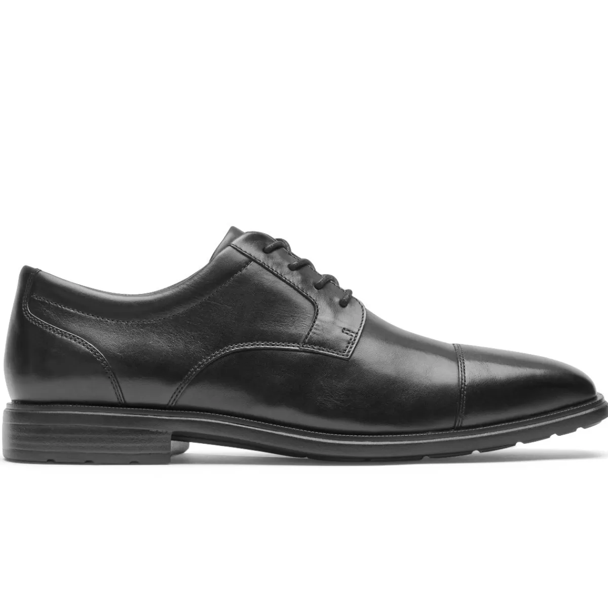 Oxfords E Cadarços>Rockport Masculino Dressports Work Cap Toe Oxford Preto