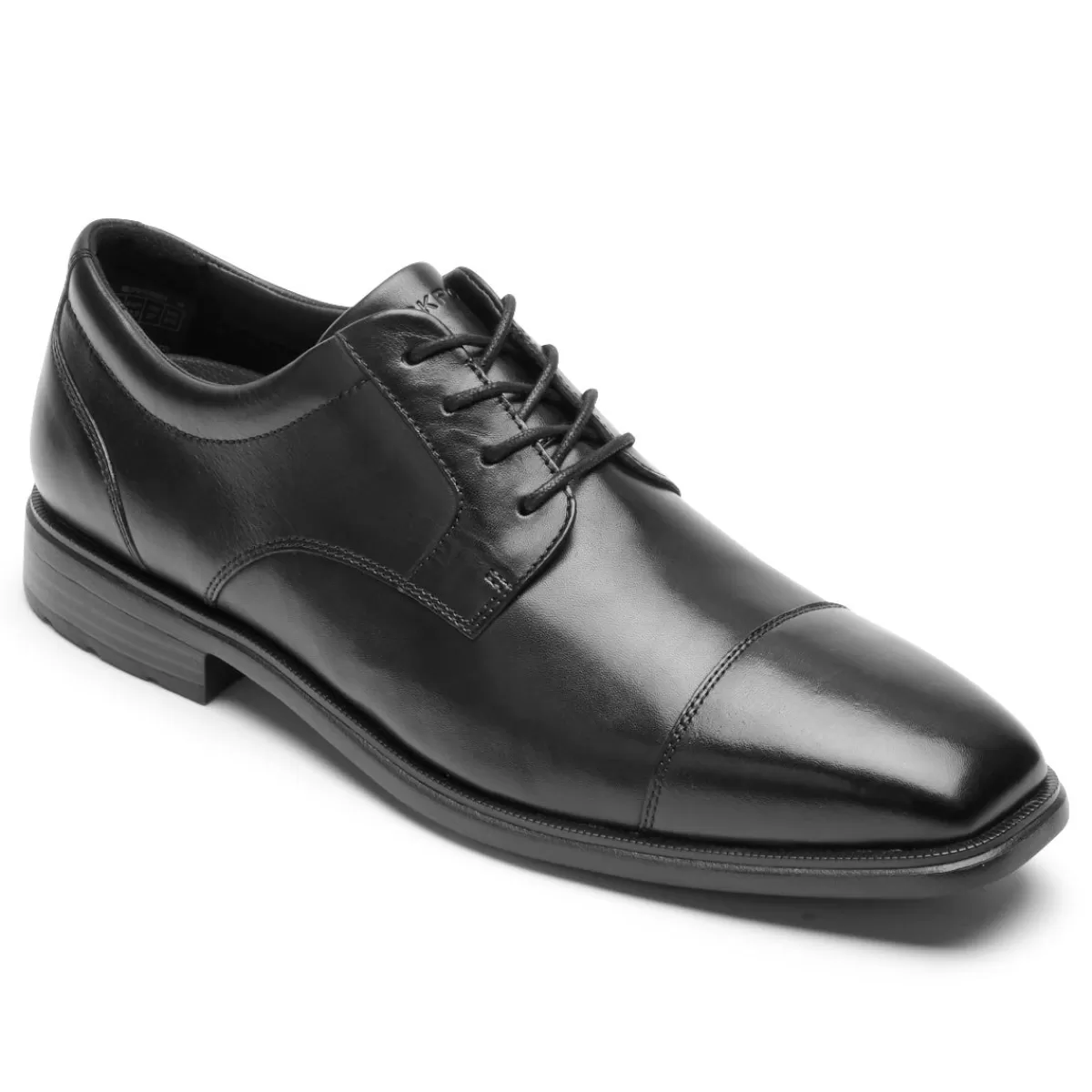 Oxfords E Cadarços>Rockport Masculino Dressports Work Cap Toe Oxford Preto