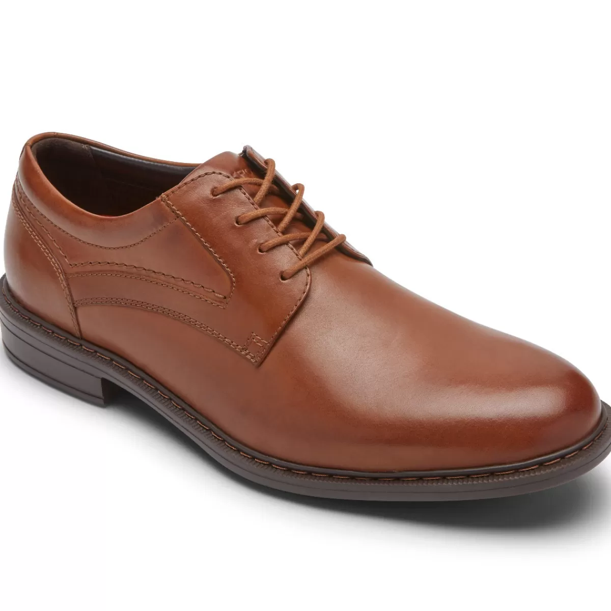 Oxfords E Cadarços>Rockport Masculino Tanner Biqueira Simples Oxford Conhaque