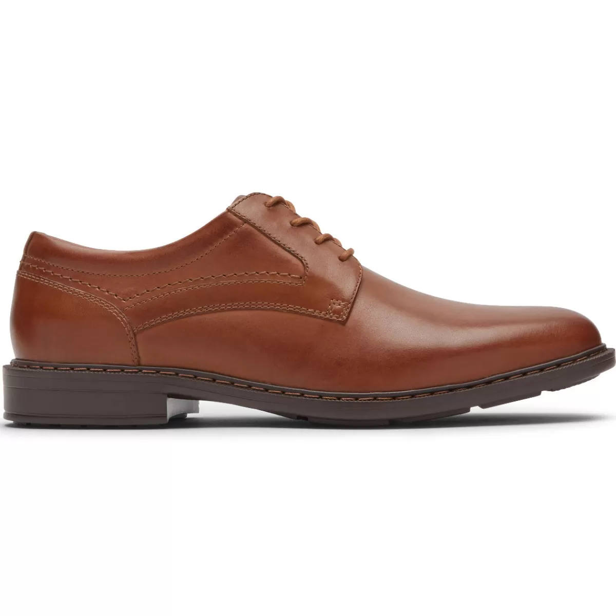 Oxfords E Cadarços>Rockport Masculino Tanner Biqueira Simples Oxford Conhaque