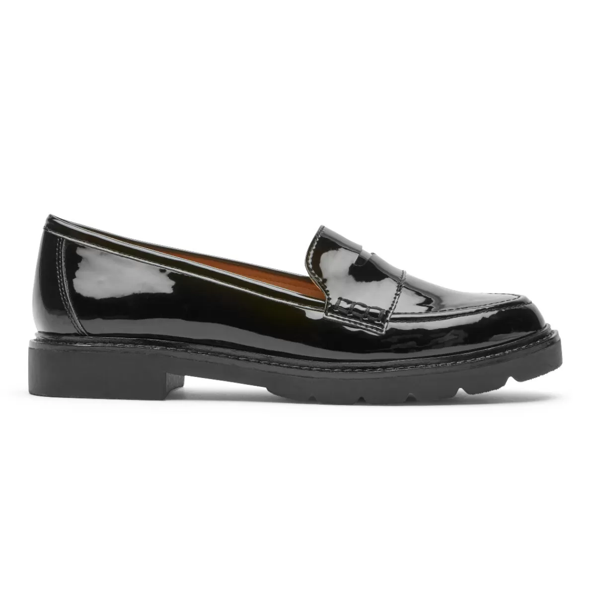 Mocassins>Rockport Mocassim feminino Kacey Penny Patente Negra