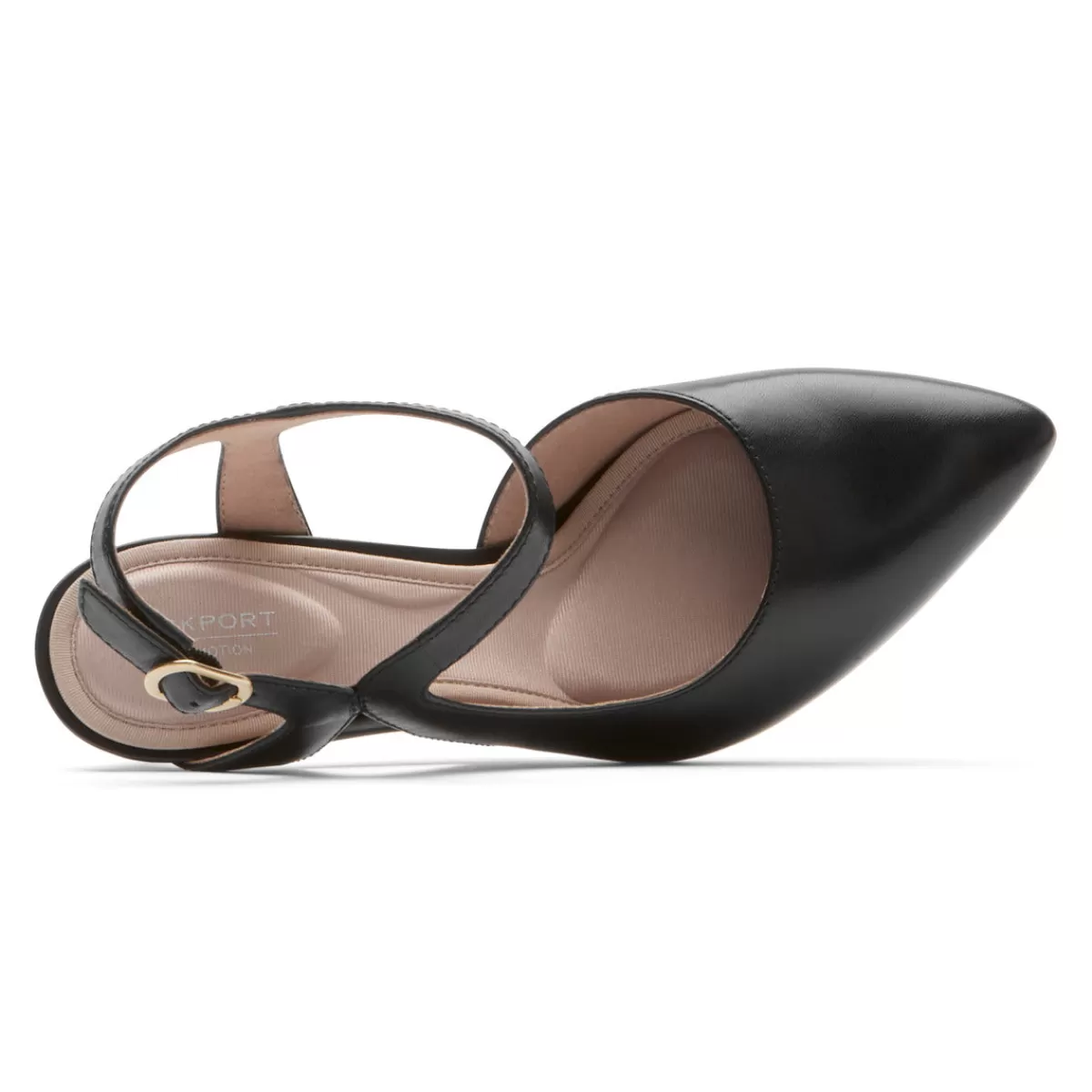 Saltos>Rockport Salto feminino Total Motion 75 mm com tira em X Preto