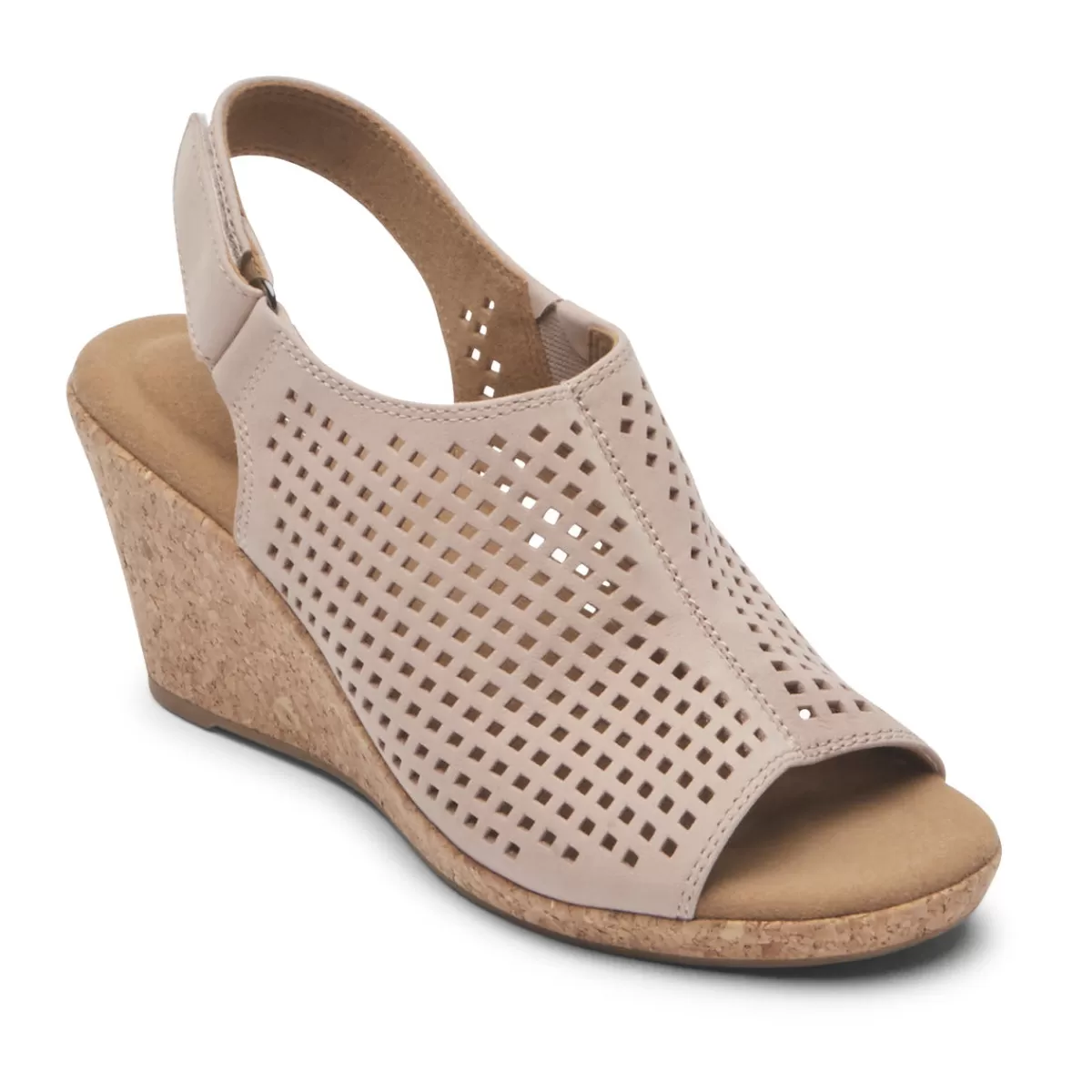 Sandálias E Cunhas>Rockport Sandália Feminina Briah Perfurada Slingback Farro