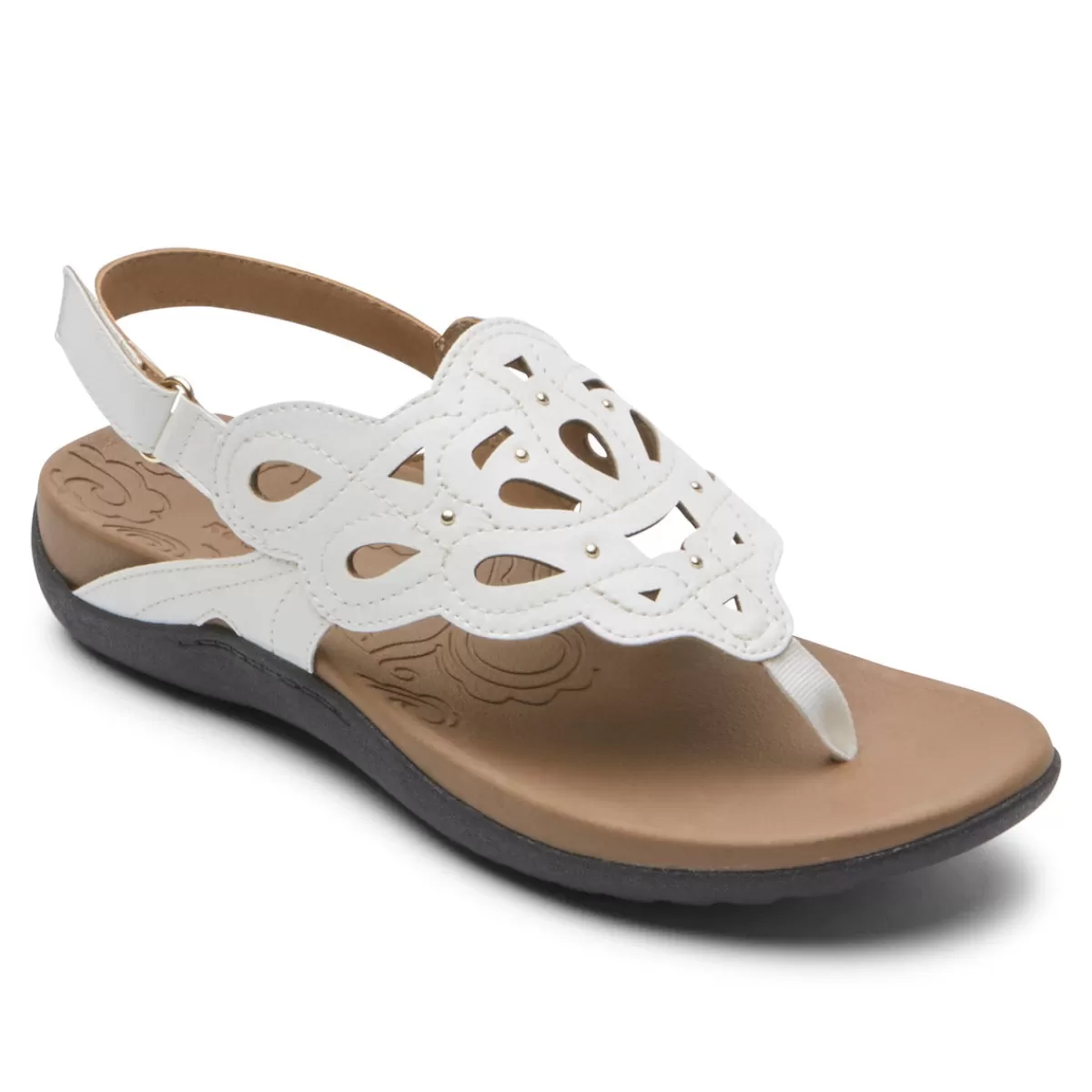 Sandálias E Cunhas>Rockport Sandália feminina Ridge Slingback Baunilha