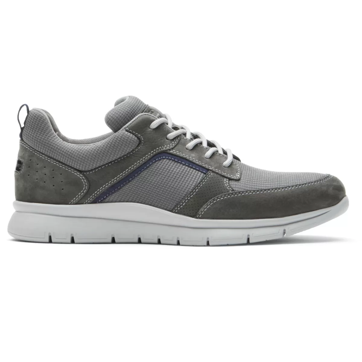 Tênis>Rockport Tênis casual masculino para guarda-lamas no horário nobre Malha Cinza/Lea