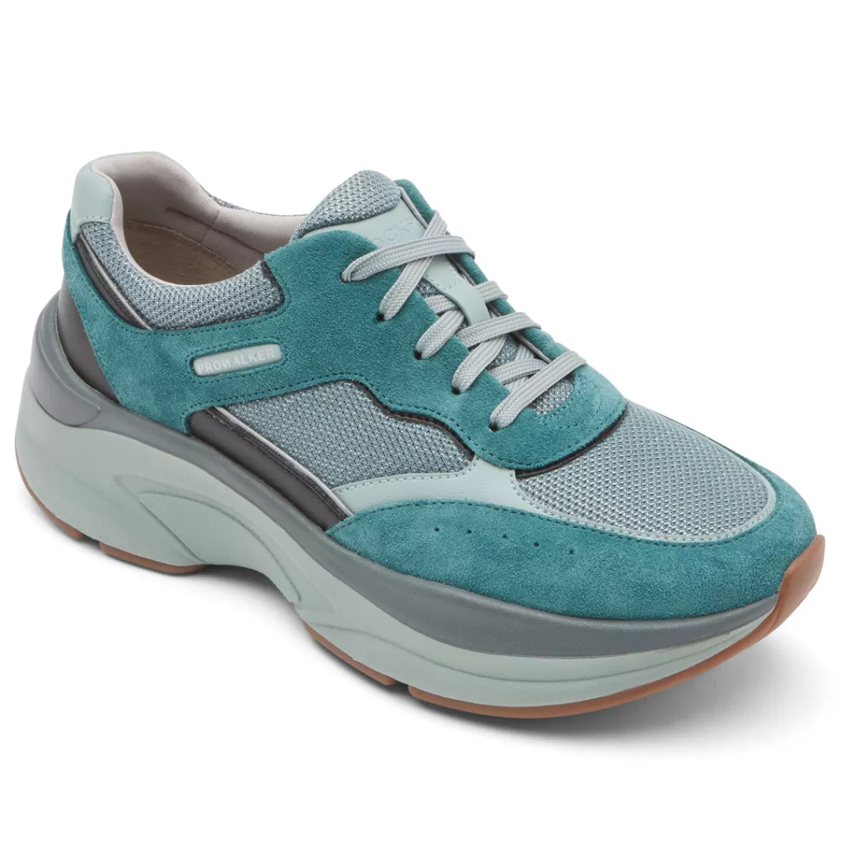 Tênis>Rockport Tênis Prowalker Eco Feminino Verdigris Camurça/Têxtil Eco